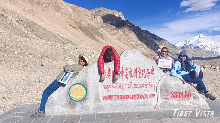 The Mount Everest Height Monument.