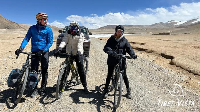 Experience the thrill of riding on the narrow roads of Tibet.