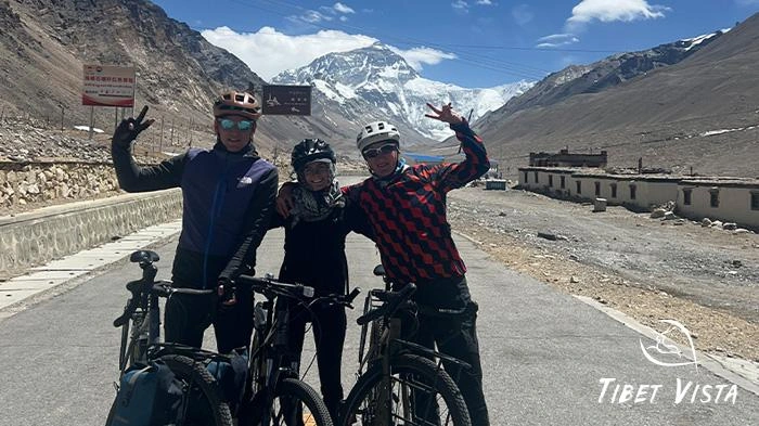 Face to Face with Mountain Everest, the highest peak in the world.