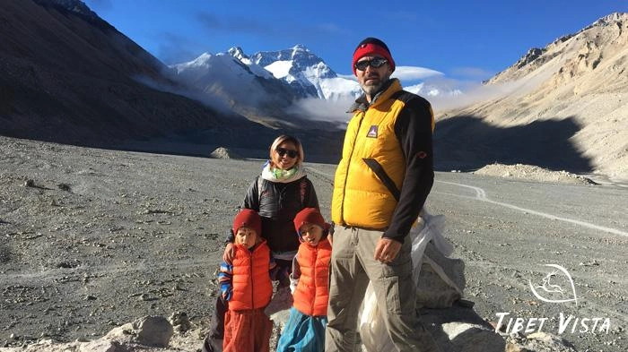 Face to face with Mt.Everest on a family tour in Tibet.