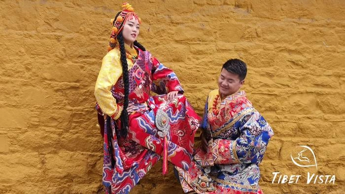 Our customers truly enjoyed their wedding photo sessions in traditional Tibetan dress.