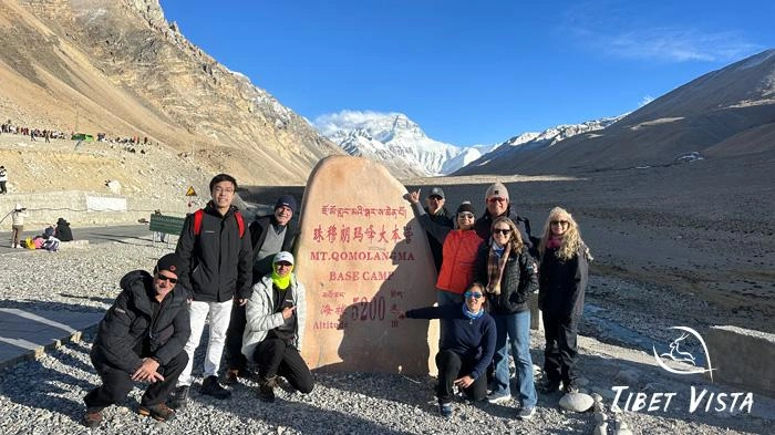 Group Photo in front of Mt.Everest.