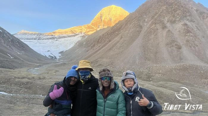 It is a great blessing to witness the golden summit of Mt.Kailash during the Kora.