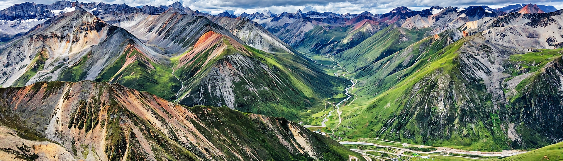 Scenery around Lhamo La-tso