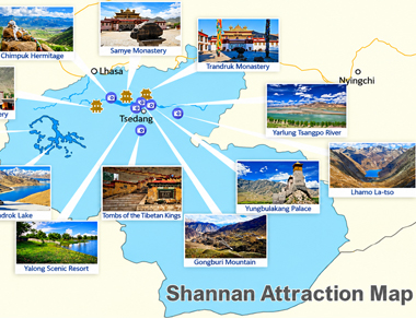 Lhamo La-tso Location Map
