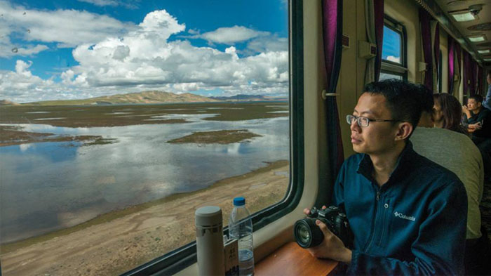 Sceney along Tibet train
