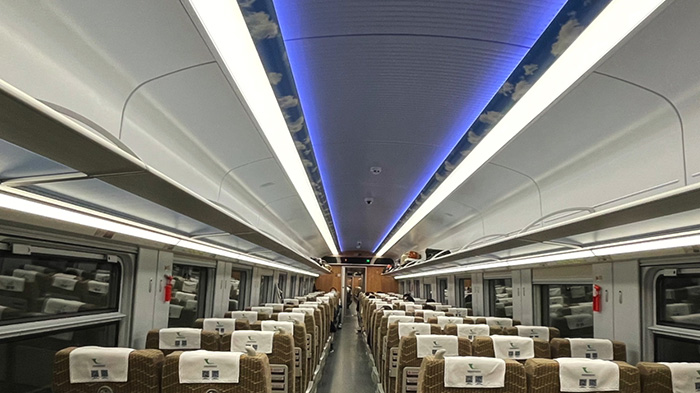Second-class Seat on Lhasa Nyingchi High-speed Train