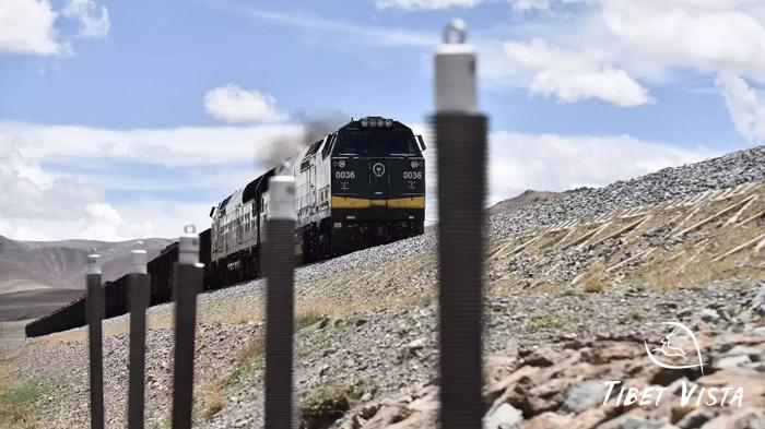 metal rods on the Qinghai-Tibet Railway