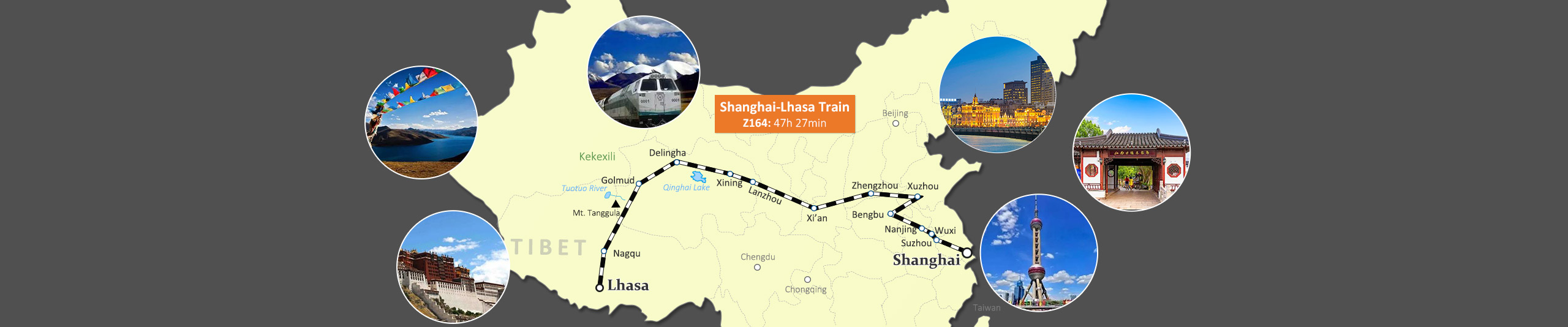 Z164 Train Train Shanghai Lhasa, Shanghai to Lhasa Train Tour and Ticket Service
