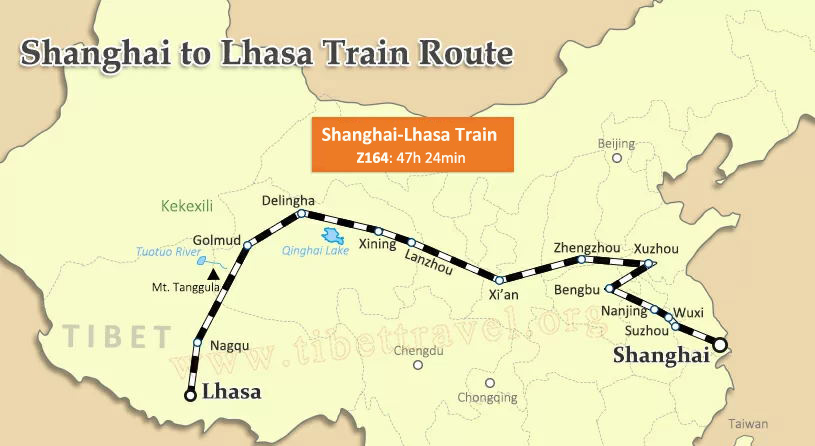 Shanghai to Lhasa Train: 2024 train schedule & tickets