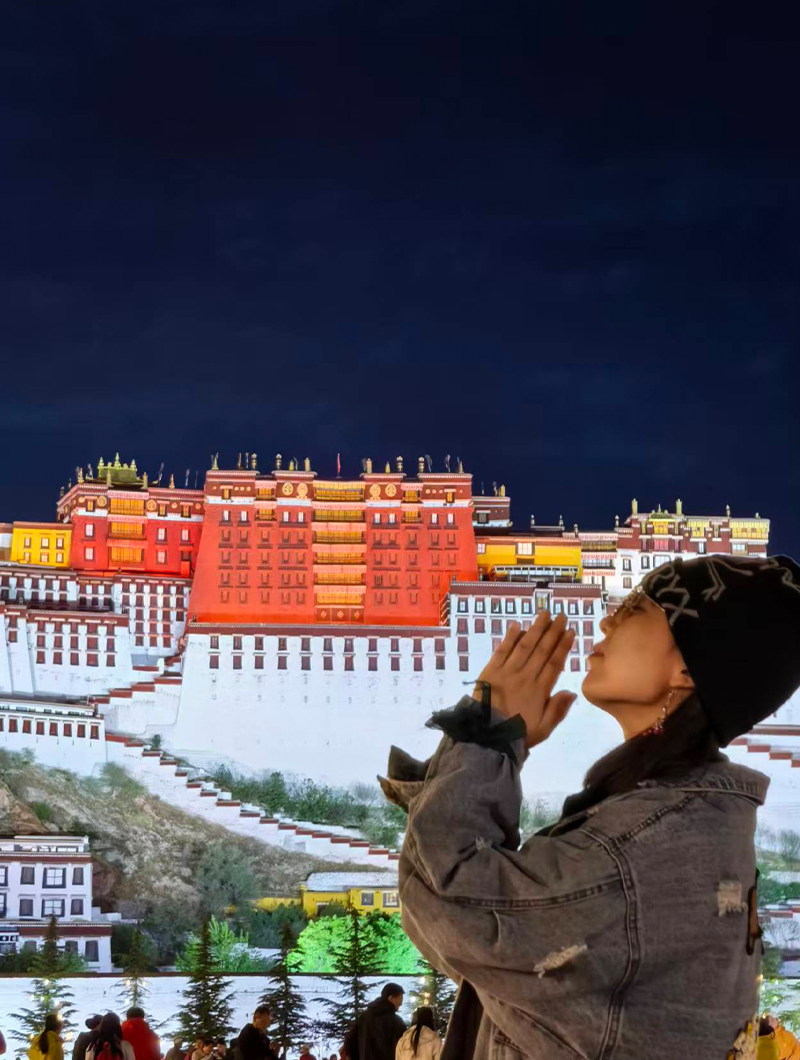 Night view of the Potala Palace