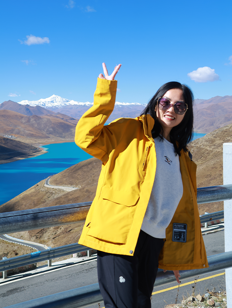 Gemma at Yamdrok Lake