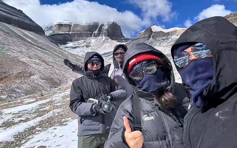 Kristin with Her Clients during Kailash Kora