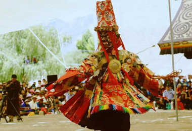 Cham dance in Samye