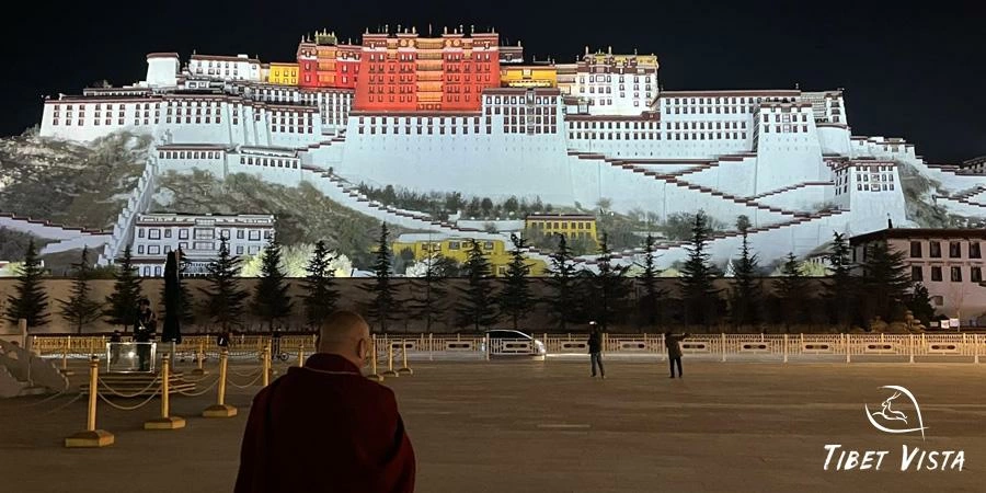 Potala Palace night view