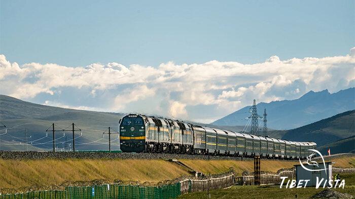 view along the Qinghai-Tibet railway