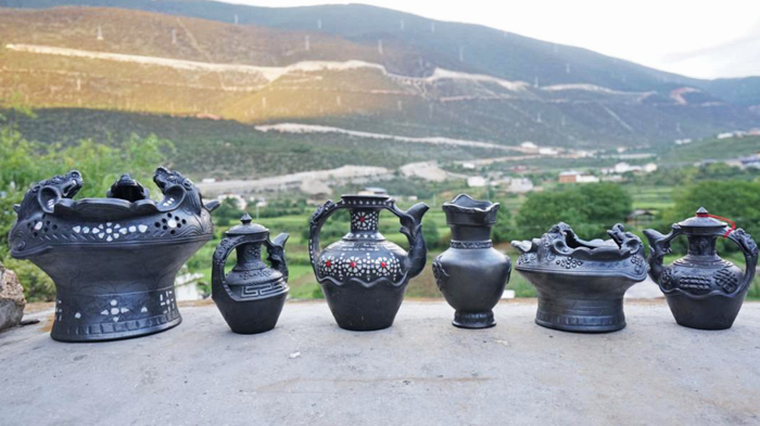 Nixi black pottery tradition in Nixi Village near Shangri-La City
