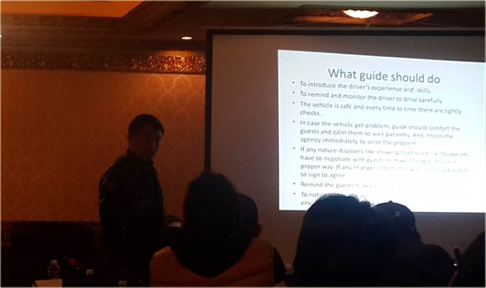 Tour Guide Training held by Tibet Vista